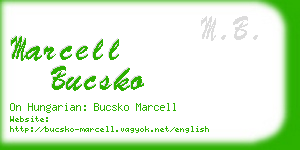 marcell bucsko business card